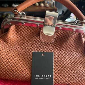 Women's Tan Woven Bag